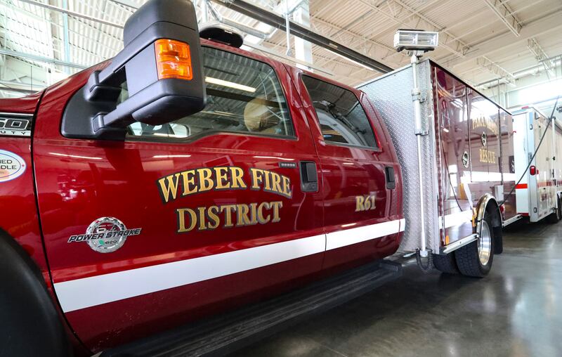 A man lit a house in South Weber on fire in a domestic violence incident.