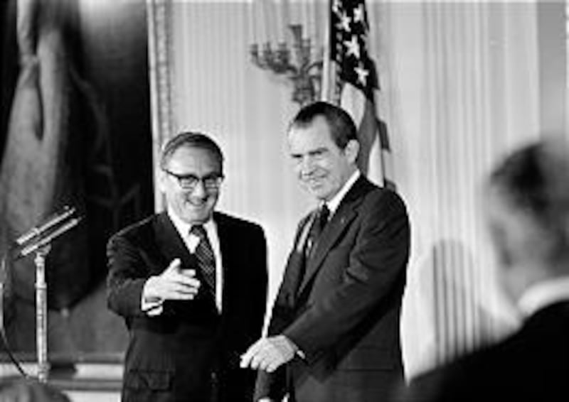 Months before 1972 election, Henry Kissinger, left, and President Richard Nixon discussed when to get out of Vietnam.