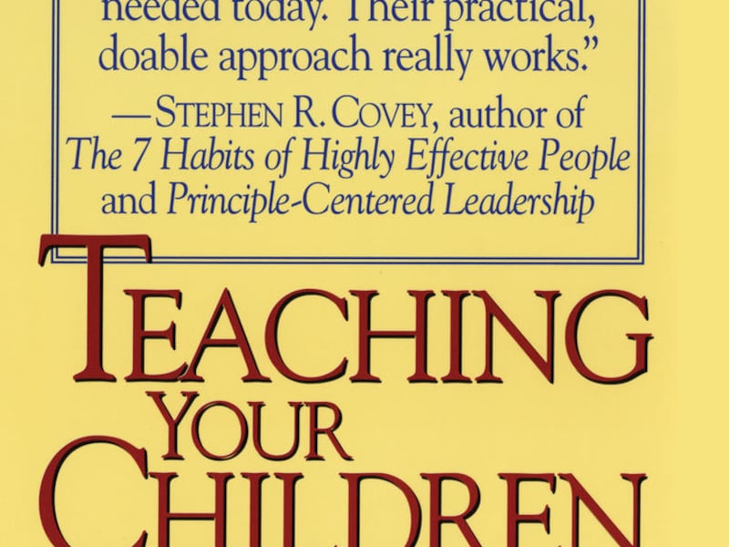 "Teaching Your Children Values" is by Linda and Richard Eyres and was published in 1993.