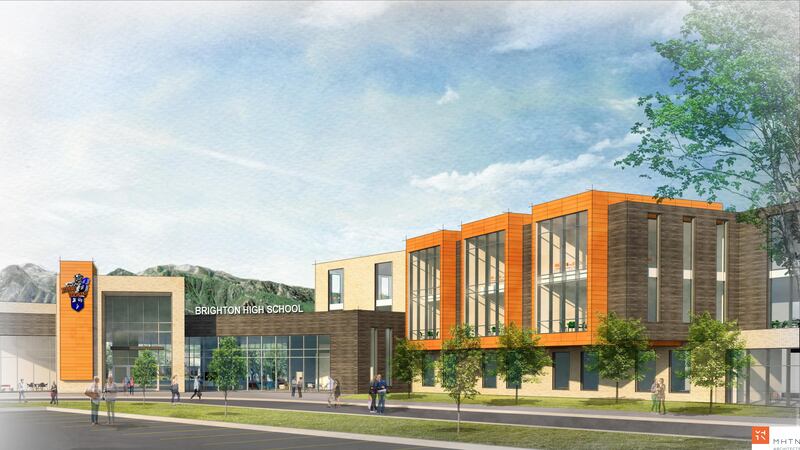An artist's rendering of the Brighton High School rebuild.
