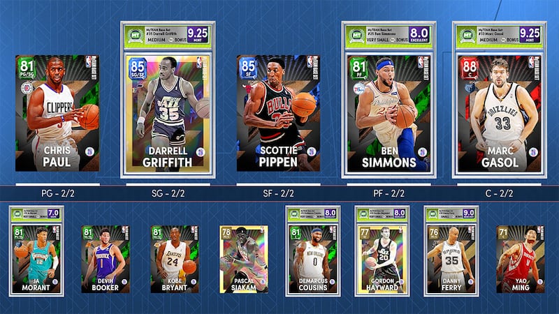 NBA 2K22 has PSA grading feature in MyTeam mode.