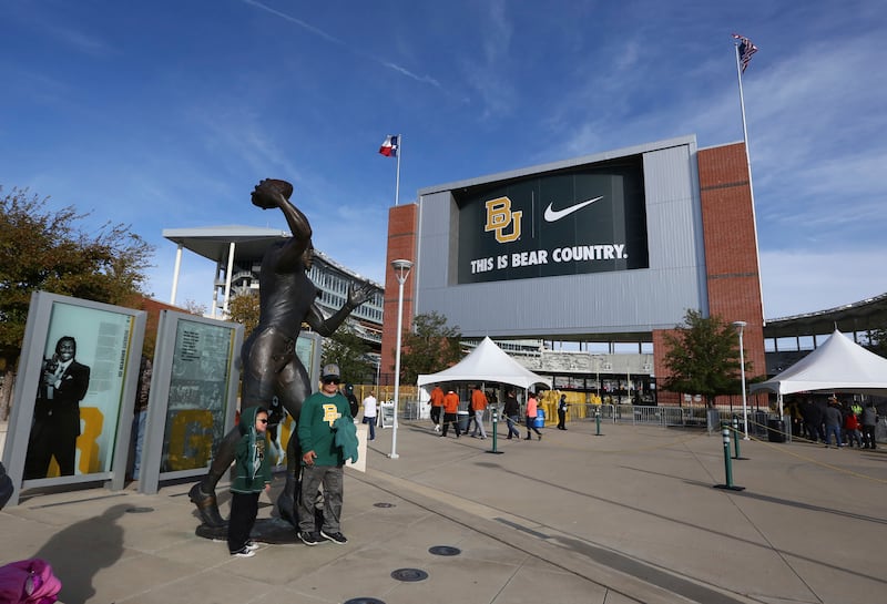 McLane Stadium before the Baylor-Texas matchup Saturday, Oct. 28, 2017, in Waco, Texas.