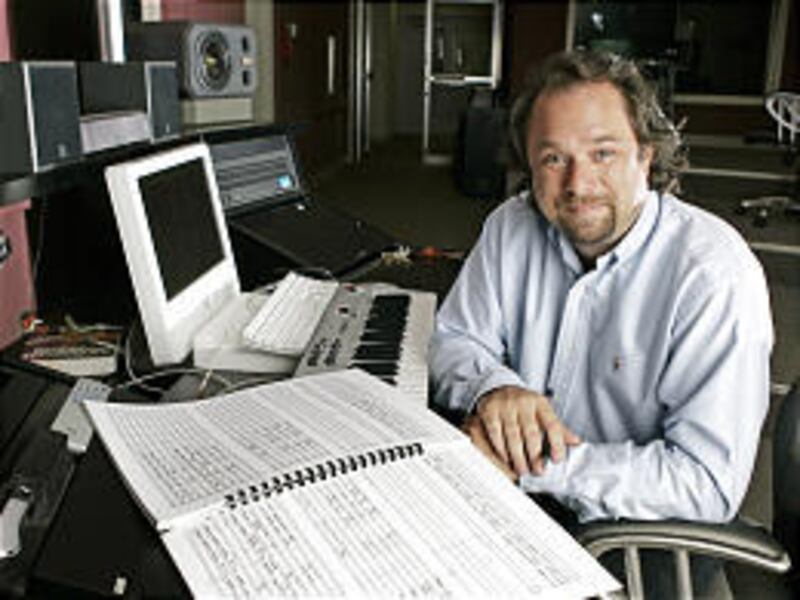 Classical music composer and conductor Lee Johnson works on Grateful Dead music in LaGrange, Ga.