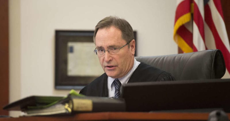 FILE - Judge Randall N. Skanchy at the Matheson Courthouse in Salt Lake City, Tuesday, January 20, 2015. In the jury's judgment, signed Thursday by 3rd District Judge Randall Skanchy, Ned Siegfried and Mitchell Jensen were ordered between them to pay Pres