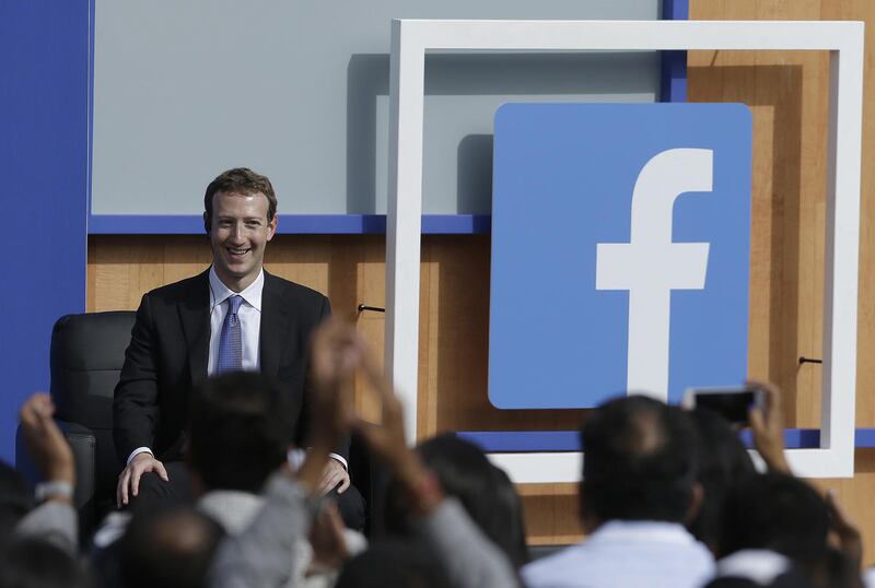 Facebook CEO Mark Zuckerberg speaks at Facebook in Menlo Park, California, Sunday, Sept. 27, 2015.