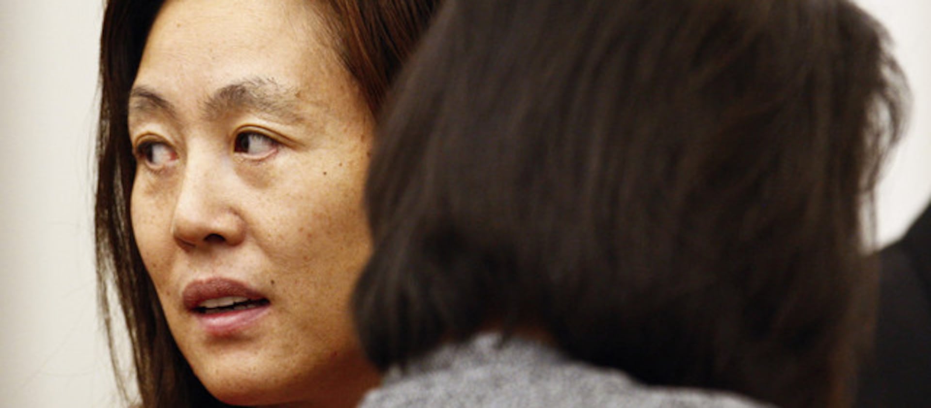 Sun Cha Warhola appears in 2nd District Court in Farmington on Monday, Oct. 18, 2010.