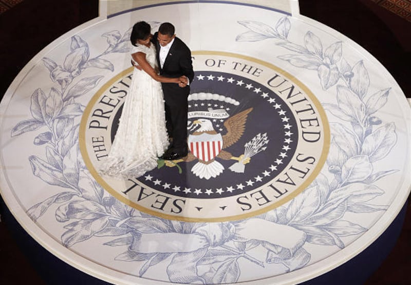 michelle obama inauguration dress Obama's Second Inaugural Ball Gown Goes on View in National Museum of American History Starting Tuesday, See Michelle Obama's