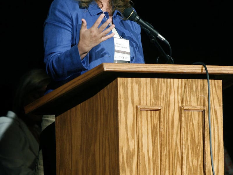 Holly Mendenhall, BYU football coach Bronco Mendenhall\'s wife, May 3, 2007.