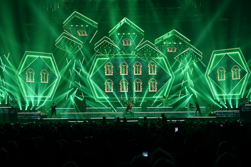 Trans-Siberian Orchestra performs at the Infinite Energy Center in Atlanta.