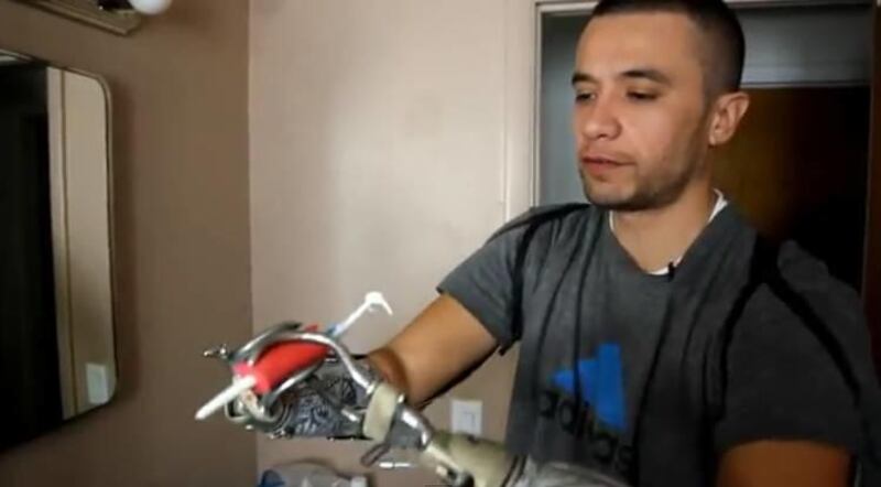 Samoana Matagi demonstrates how he brushes his teeth in a YouTube video.