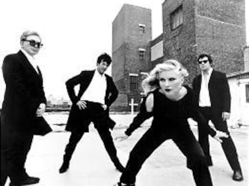 Chris Stein, left, Clem Burke, Deborah Harry and Jimmy Destri in "Blondie" in Park City at 8 p.m. Monday.