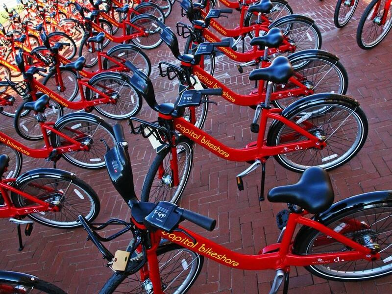 Capital Bikeshare launch event, Sept. 20, 2010, in Washington, D.C.