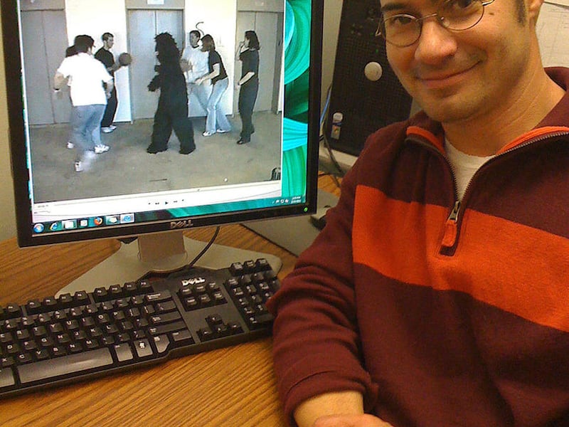 University of Utah psychologist Jason Watson displays a famous video showing people passing a basketball while a person in a gorilla suit walks across the screen. When unsuspecting viewers were asked to count how many times the basketball is passed, more