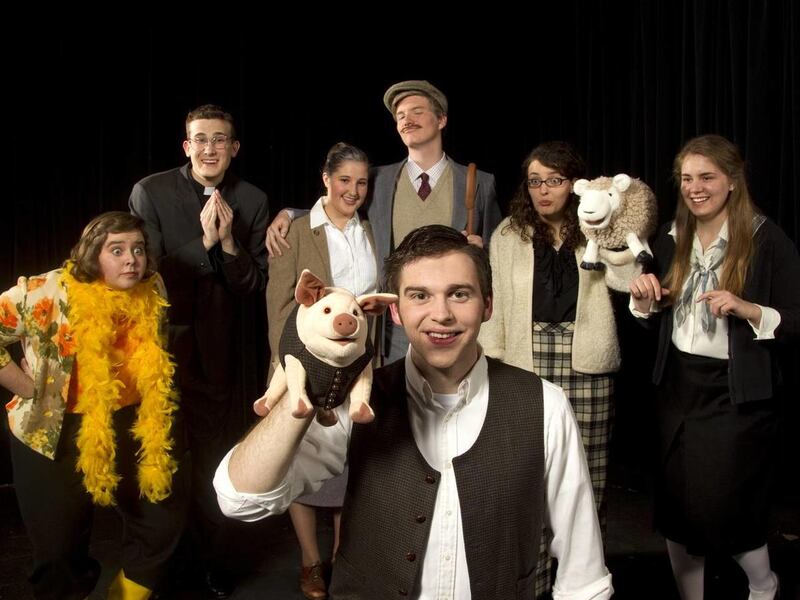 Andrew Joy plays the title role in "Babe, the Sheep Pig" at BYU. The cast also includes Carissa Friedman as Duck, Spencer Duncan as Vicar, Annalee Hickman as Mrs. Hogget, Alexander Trop as Farmer Hogget, Amberly Plourde as Ma and Katie Bowman as Fly.