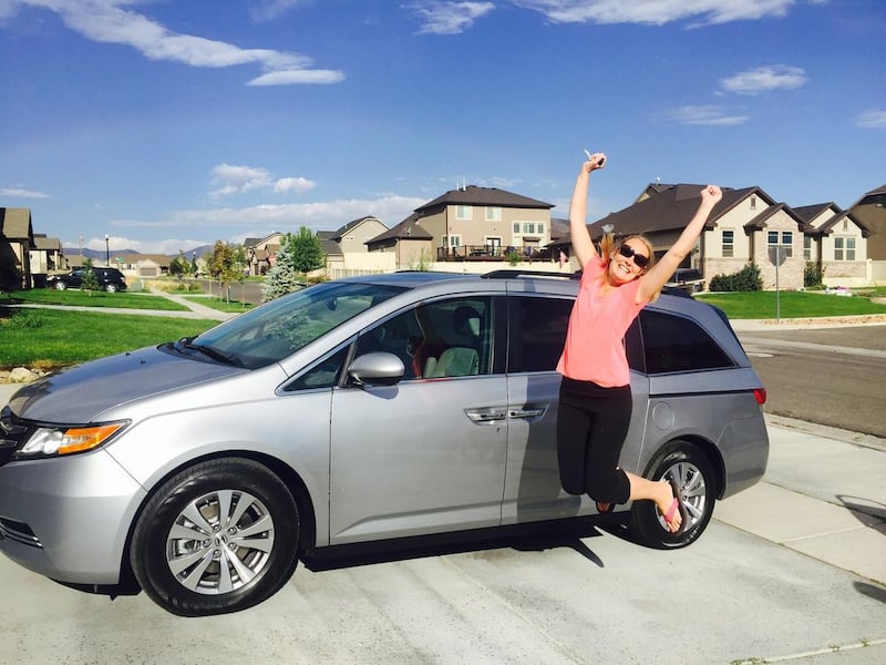 Erin Stewart has joined the ranks of minivan drivers and says she is pretty proud of the precious cargo inside.