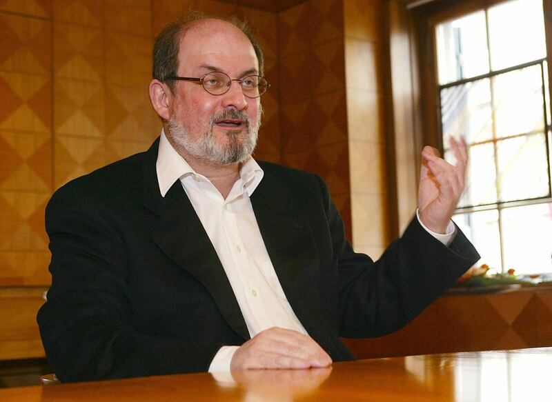 Indian born writer Salman Rushdie speaks at a news conference in Zurich, Switzerland, Tuesday, April 16, 2002. Iran's late revolutionary leader, Ayatollah Ruhollah Khomeini, issued a fatwa "” or Islamic edict "” against Rushdie on Feb. 14, 1989. Khomeini