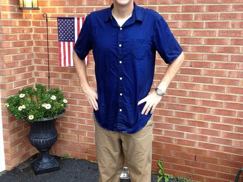 Kodi Wright couldn't resist snapping a photo of her soaked husband, Jason Wright. Without access to a phone and locked out his car, Jason walked home during a rain storm.