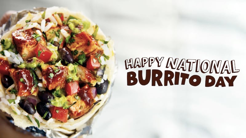 National Burrito Day falls on April 6.