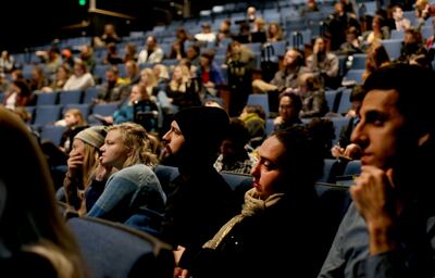 Sundance Film Festival employees attend a "Stop the Bleed" training course at the Raye Theater in Park City on Wednesday, Dec. 19, 2018.