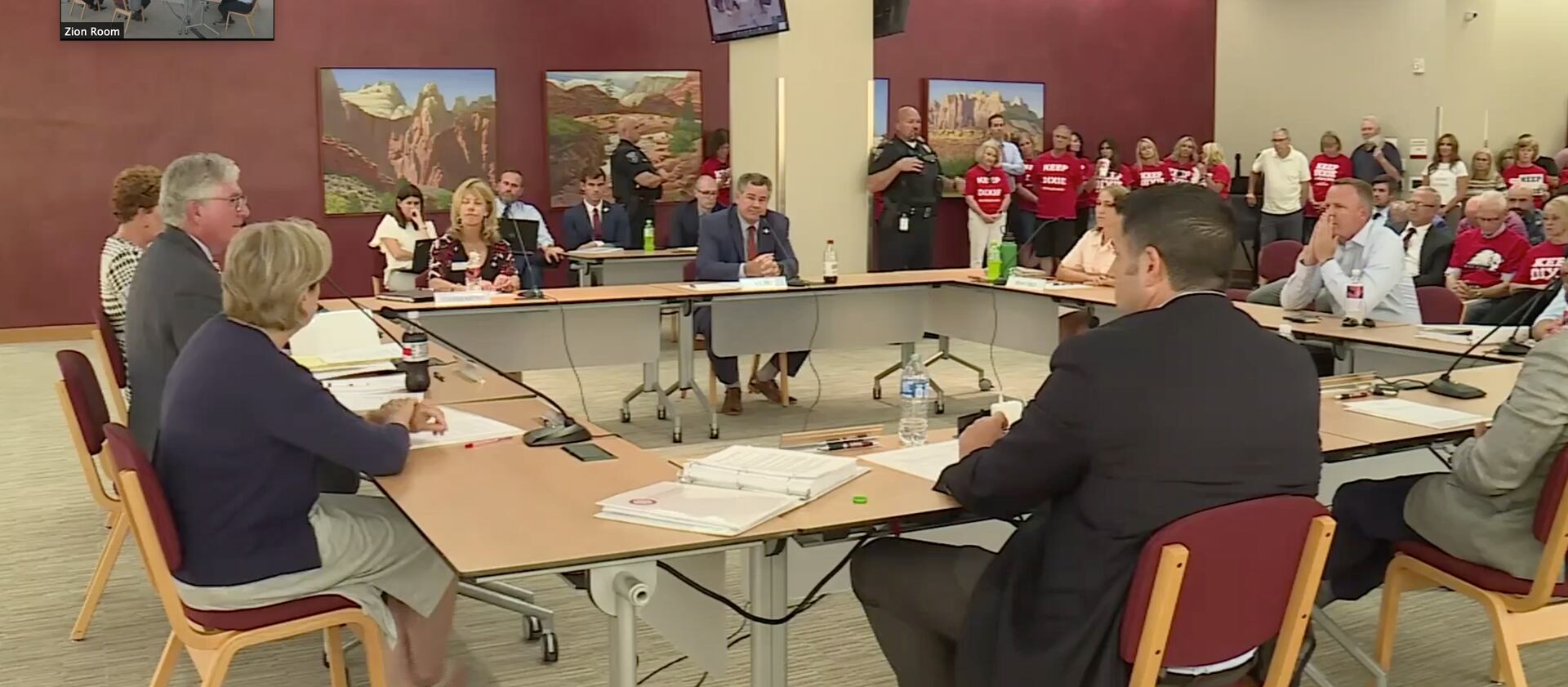 The Dixie State University board of trustees meets over the name of the school on Tuesday, June 29, 2021.