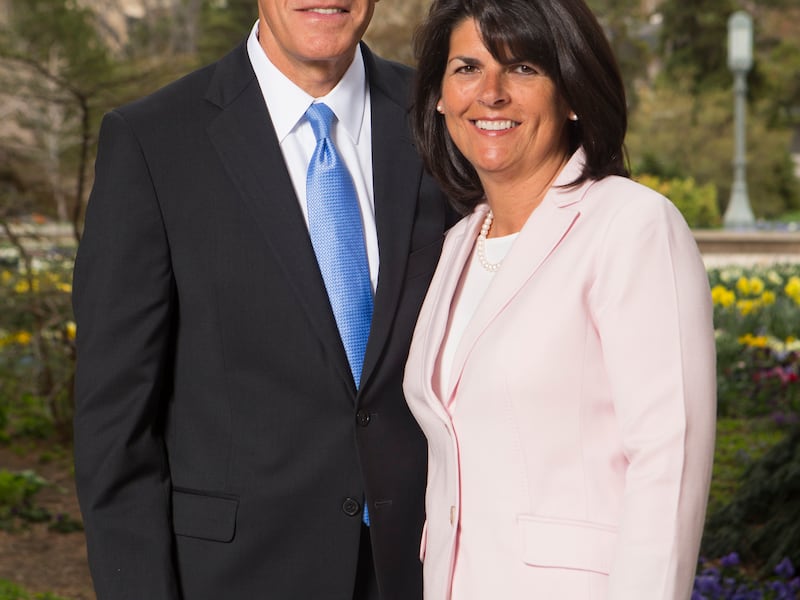 Elder Steven R. Bangerter, General Authority Seventy, and his wife, Sister Susann A. Bangerter, in Salt Lake City on Monday, April 2, 2018.
