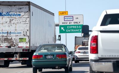 Traffic backs up on northbound I-15 near 9000 South in Sandy on Thursday, July 12, 2018.