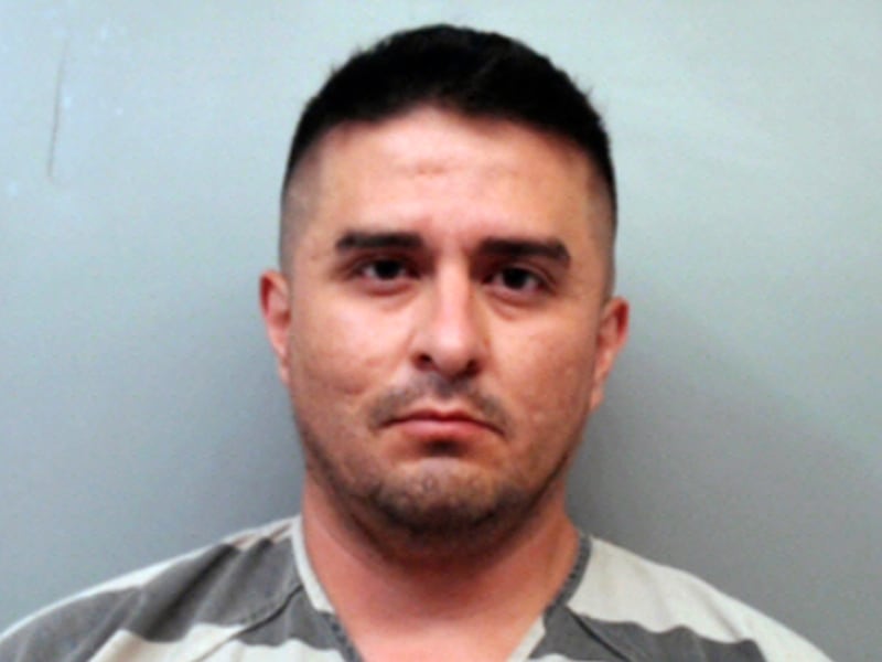 This photo shows U.S. Border Patrol agent Juan David Ortiz, who has pleaded not guilty to capital murder and other charges in the September 2018 killings of four women.