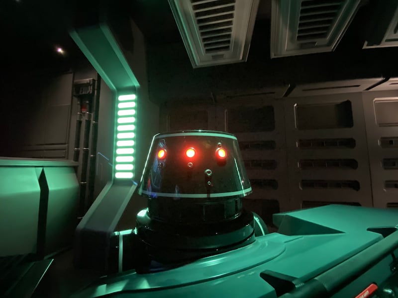 A look inside the Rise of the Resistance ride.