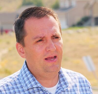 Dave Kallas, communications director for Clyde Companies/Geneva Rock discusses the company's desire to expand its operations and also create a conservation area near the existing flight park at Point of the Mountain in Draper on Monday, July 30, 2018.