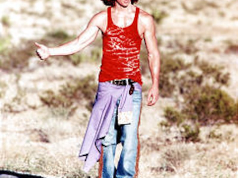 Carrot Tops loves using props for his flamboyantly outrageous shows.