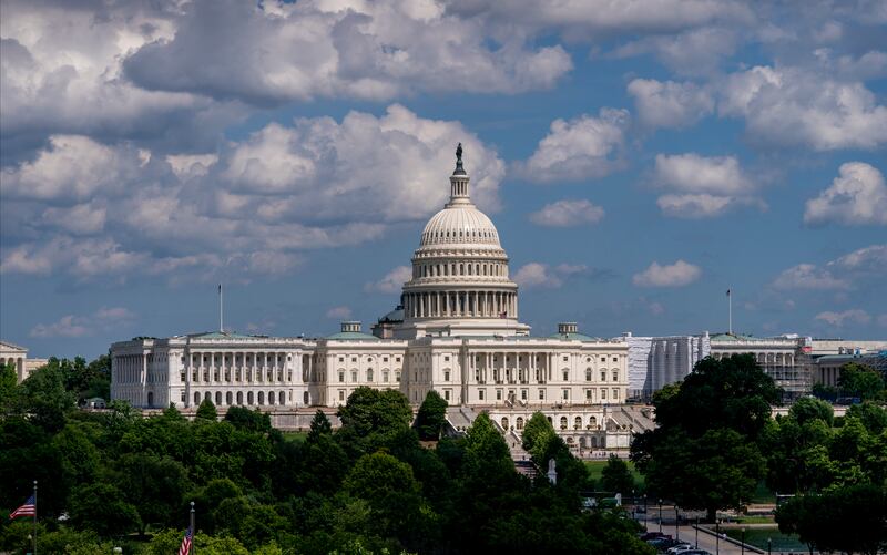In this June 20 photo, the Capitol is seen from the roof of the Canadian Embassy in Washington.