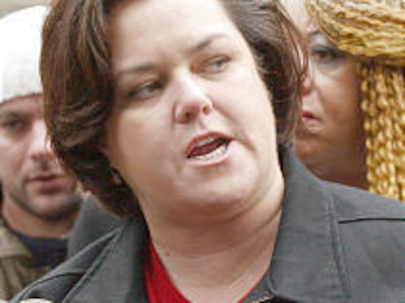 Rosie O'Donnell appeared on the courthouse steps and said that she was "simply happy about the fact that it is finally over."