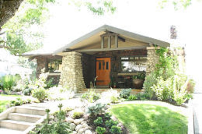 The Craftsman bungalow is found in older Salt Lake neighborhoods. It has a dominating roof and is low to the ground.