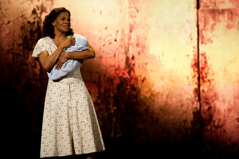 Audra McDonald performs a song from "The Gershwins' Porgy and Bess" at the 66th Annual Tony Awards on Sunday, June 10, 2012, in New York. The production won a Tony Award for best revival of a musical. McDonald will perform March 23-24 with the Utah Sympho