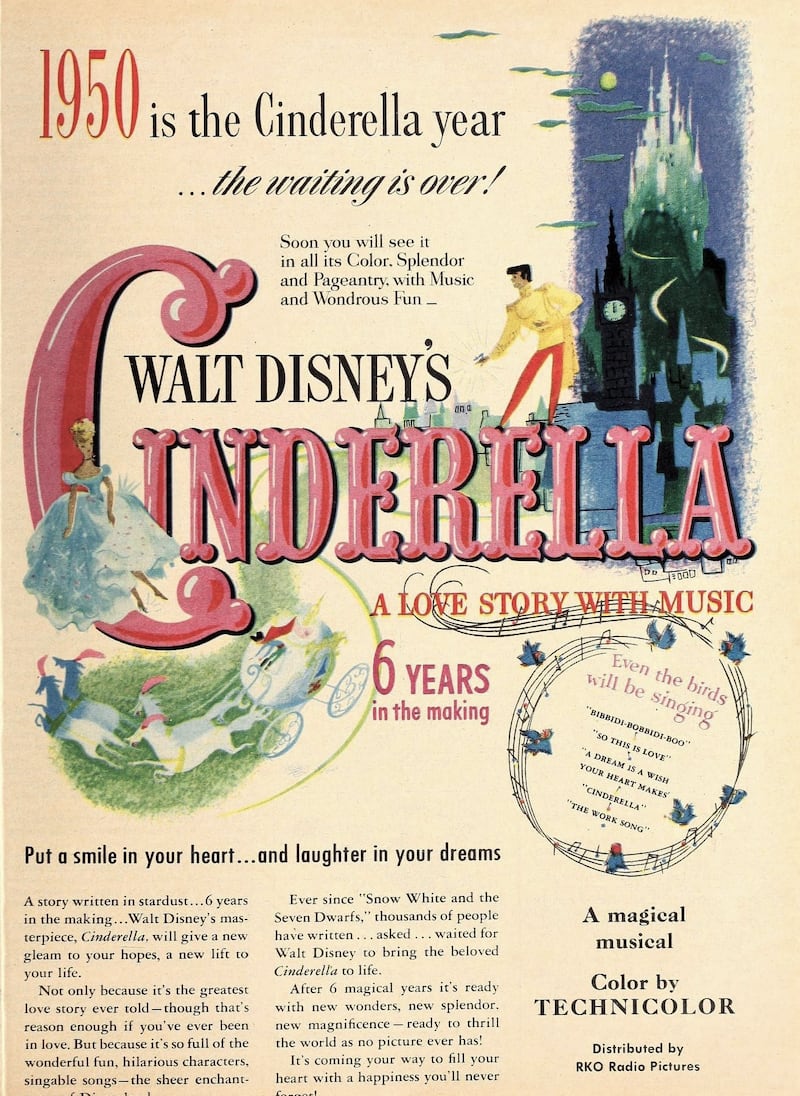 Movie poster for Cinderella.