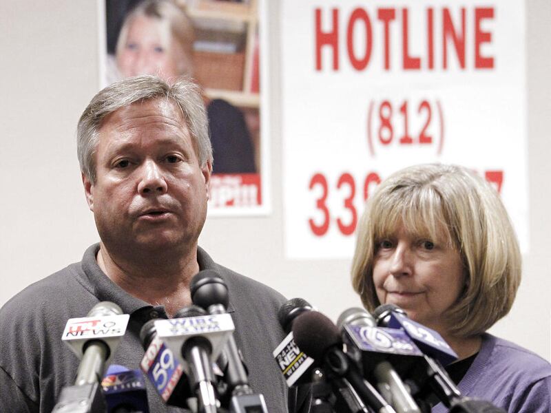 Robert and Charlene Spierer talk about their missing daughter Lauren during a news conference on Friday.