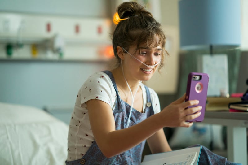 Haley Lu Richardson in "Five Feet Apart," released by CBS Films and Lionsgate.