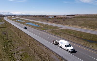 Traffic travels along the Legacy Parkway in Bountiful on Wednesday, March 20, 2019.