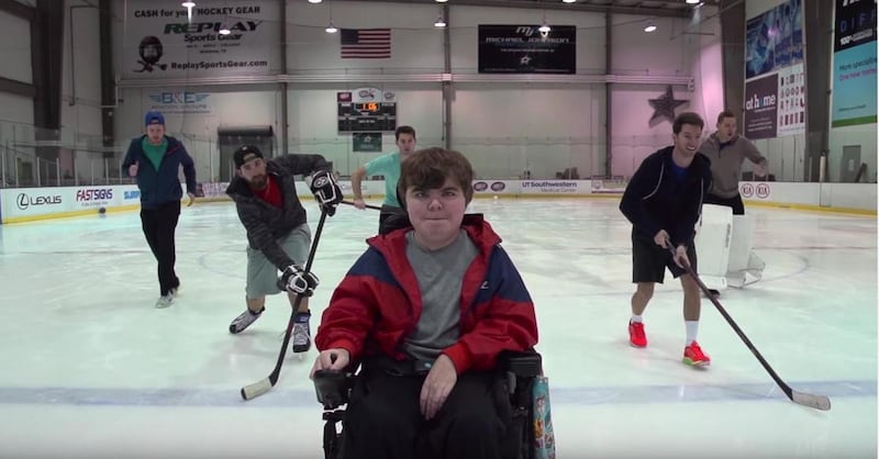 Dude Perfect and the Make-A-Wish Foundation granted Dylan Miceli-Nelson's wish.