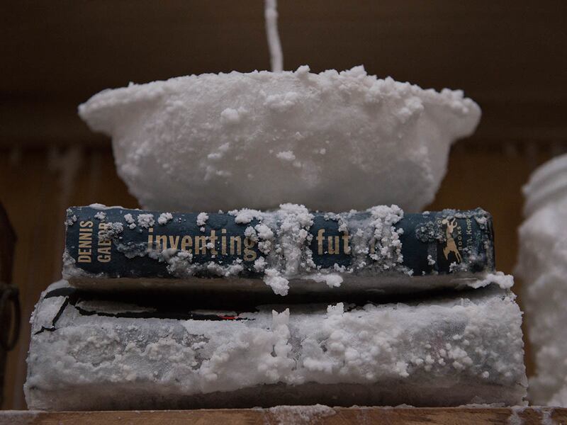 Salt-covered items in William Lamson's "Mineralogy" 2017.