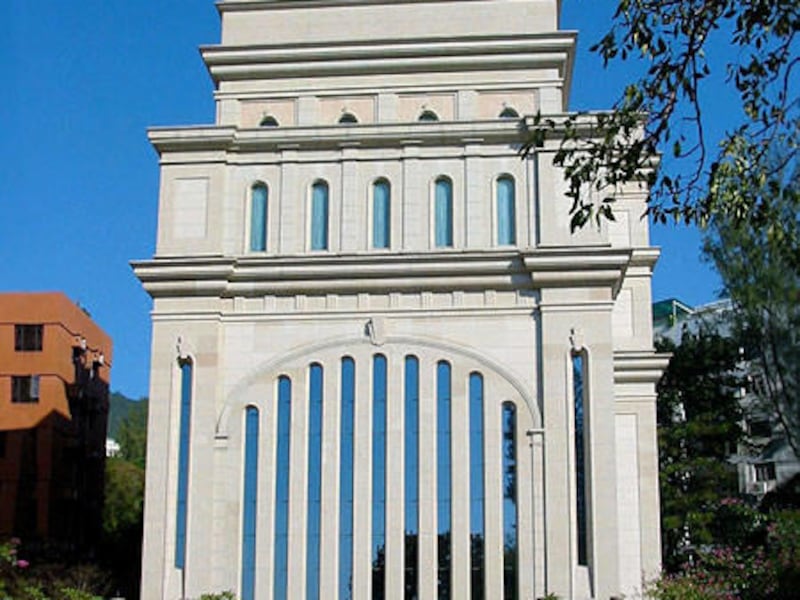 The Hong Kong China Temple of The Church of Jesus Christ of Latter-day Saints is now open on Sundays to accommodate the domestic helpers who sometimes have only that day as their day off to attend the temple.
