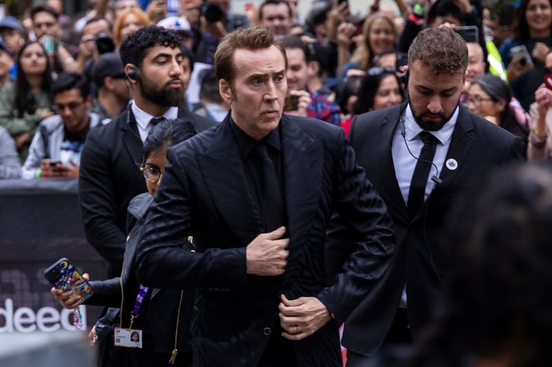 Nicolas Cage attends the premiere of “Dream Scenario” during the Toronto International Film Festival on Sept. 9, 2023.