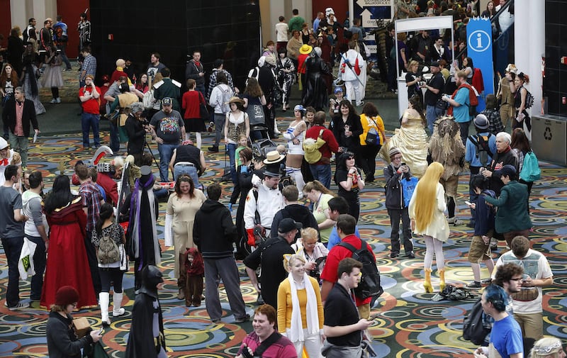 Fans attend Salt Lake Comic Con FanX at the Salt Palace in Salt Lake City Saturday, Jan. 31, 2015.