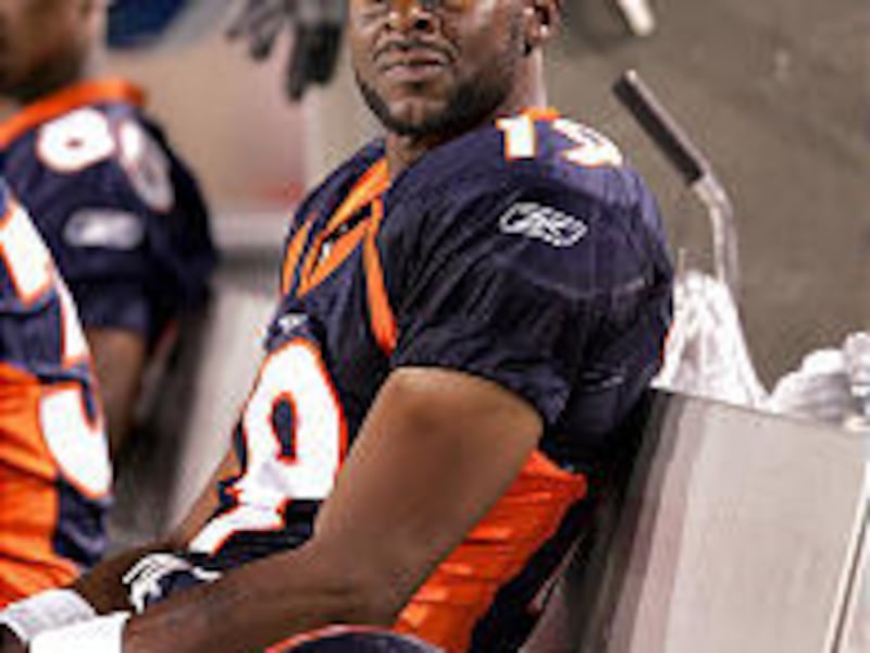 Denver Broncos' backup receiver Jerry Rice is considering ending his career.