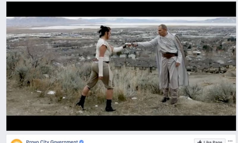 Provo City Government Facebook screenshot