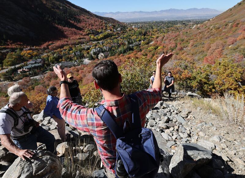 Carl Fisher, Save Our Canyons’ executive director, talks with the Episcopal Church’s Peace & Justice Commission about Little Cottonwood Canyon.