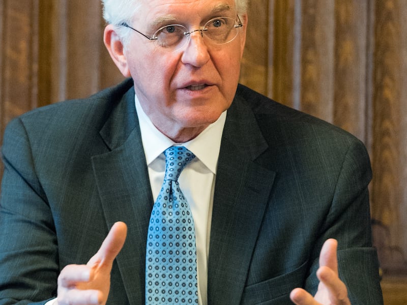 Elder D. Todd Christofferson of the Quorum of the Twelve Apostles speaks during the All-Party Parliamentary Group meeting held at the United Kingdom Parliament on May 1.