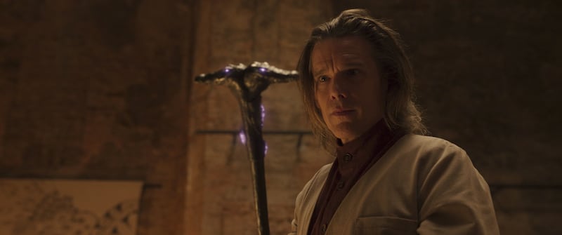 Ethan Hawke as Arthur Harrow in “Moon Knight.”