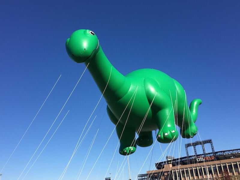 Sinclair Oil's Dino will appear in the 89th annual Macy's Thanksgiving Day Parade.