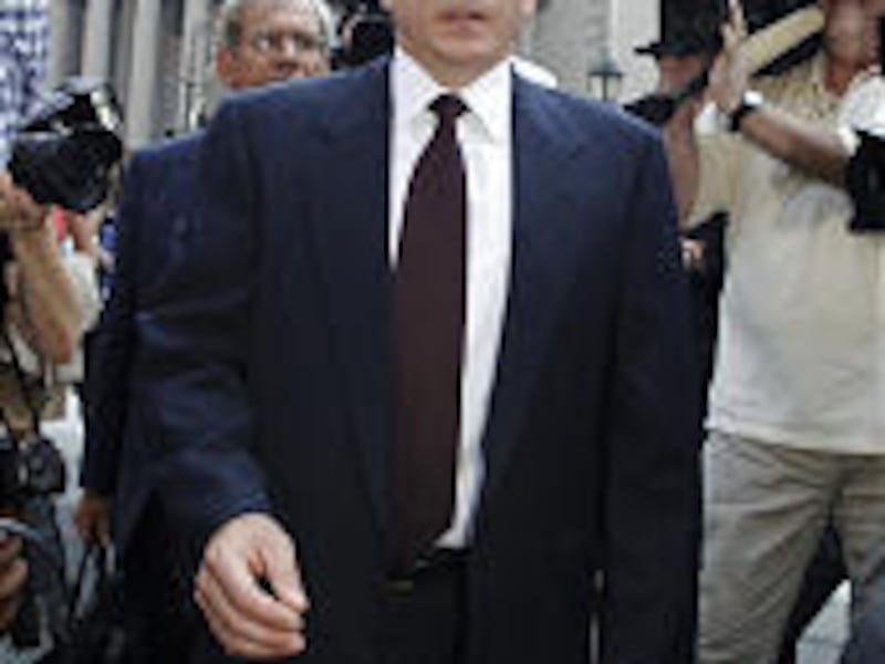 Scott Sullivan, leaving court after his sentencing in New York Thursday, helped design the largest accounting fraud in U.S. history.